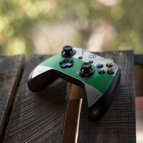 Nigeria Flag Distressed Xbox One S All-Digital Edition Bundle Skin